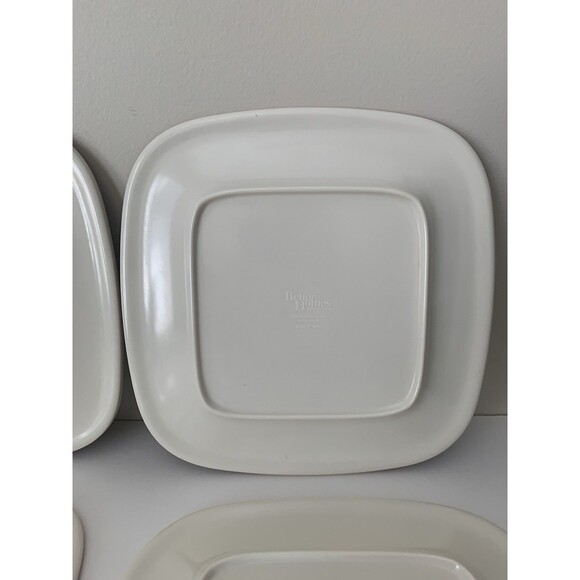 Better Homes and Gardens 4 Melamine Salad Desert Plates Square 8.25” - Picture 10 of 12
